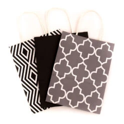 Hallmark 10.7" 12-Pack Assorted Kraft Paper Gift Bags -Hallmark Decoration Store 10.7 Prints and Solids 12Pack Assorted Gift Bags 5EGB6051 07