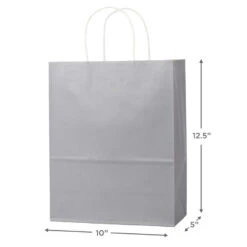 Hallmark 12.5" 12-Pack Assorted Kraft Paper Gift Bags -Hallmark Decoration Store 12.5 Prints and Solids 12Pack Assorted Gift Bags 5EGB6049 03