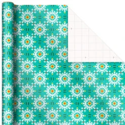 Hallmark Festive And Fun 3-Pack Multicolored Wrapping Paper, 120 Sq. Ft. -Hallmark Decoration Store 3Pack Festive and Fun Holiday Wrapping Paper 5JXW1082 06