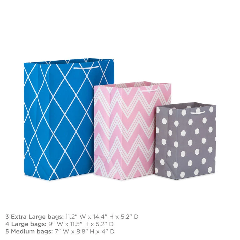 Hallmark Assorted Designs And Sizes 12-Pack Gift Bags 4 Hallmark Assorted Designs And Sizes 12-Pack Gift Bags - Image 2