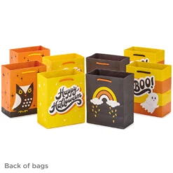Hallmark 6.5" Assorted 8-Pack Happy Halloween Small Gift Bags -Hallmark Decoration Store Assorted Happy Halloween Small Gift Bags 5HGB1879 07