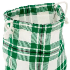 Hallmark 10" Assorted Plaid 3-Pack Fabric Gift Bags -Hallmark Decoration Store Assorted Plaid Fabric Christmas Gift Bags 5XGB1453 05