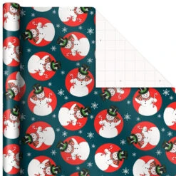 Hallmark Very Vintage Christmas 3-Pack Assortment Wrapping Paper, 120 Sq. Ft. -Hallmark Decoration Store Assorted Vintage Designs Christmas Wrapping Paper 5JXW1079 07