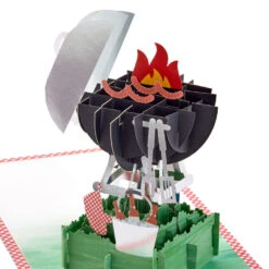 Hallmark Just For You BBQ Grill 3D Pop-Up Birthday Card -Hallmark Decoration Store BBQ Grill 3D PopUp Birthday Card 1299LAD2898 04