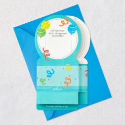 Hallmark All The Happiness Snow Globe Musical 3D Birthday Card With Motion -Hallmark Decoration Store Balloons Snow Globe Musical Motion 3DBirthday Card 1299WDR1212 07