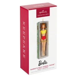 Hallmark Barbie™ Barbie's Best Friend, Midge™ Ornament -Hallmark Decoration Store Barbie Midge in Box Keepsake Ornament 1899QXI7009 04