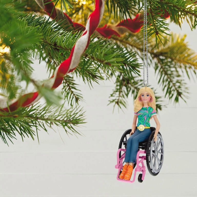 Hallmark Barbie™ Fashionista With Wheelchair Ornament 4 Hallmark Barbie™ Fashionista With Wheelchair Ornament - Image 2