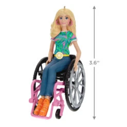 Hallmark Barbie™ Fashionista With Wheelchair Ornament 10 Hallmark Barbie™ Fashionista With Wheelchair Ornament -Hallmark Decoration Store Barbie in Wheelchair Keepsake Ornament 1999QXI7017 03