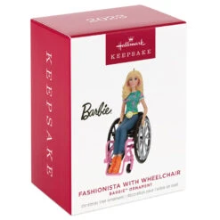 Hallmark Barbie™ Fashionista With Wheelchair Ornament 11 Hallmark Barbie™ Fashionista With Wheelchair Ornament -Hallmark Decoration Store Barbie in Wheelchair Keepsake Ornament 1999QXI7017 04