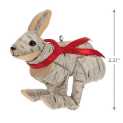 Hallmark Birch Hare Ornament -Hallmark Decoration Store Birch Wood Rabbit Keepsake Ornament 1599QGO2969 03