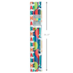 Hallmark Birthday Celebration 3-Pack Reversible Wrapping Paper -Hallmark Decoration Store Birthday Celebration 3Pack Reversible Wrapping Paper 5EWR2946 03