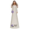 Blossom Bucket Pray Angel With Purple Flowers, 7.25" 2 Blossom Bucket Pray Angel With Purple Flowers, 7.25" -Hallmark Decoration Store Blossom Bucket Pray Angel Figurine 216613276 01