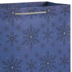 Hallmark Bulk Blue And Gray 18-Pack Holiday Gift Bags, Assorted Sizes And Designs -Hallmark Decoration Store Blue and Gray Holiday Gift Bags Bulk Pack 5XGB1425 04