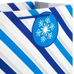 Hallmark Blue And Silver 8-Pack Holiday Gift Bags, Assorted Sizes And Designs 11 Hallmark Blue And Silver 8-Pack Holiday Gift Bags, Assorted Sizes And Designs -Hallmark Decoration Store Blue and Silver Holiday Gift Bags Bulk Pack XGB4895 04
