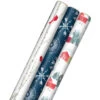Hallmark Winter Wonder 3-Pack Christmas Wrapping Paper Assortment, 120 Sq. Ft. 1 Hallmark Winter Wonder 3-Pack Christmas Wrapping Paper Assortment, 120 Sq. Ft. -Hallmark Decoration Store Cardinals Snowflakes and Village Gift Wrap Pack 5JXW1075 01