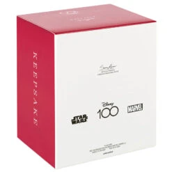 Hallmark Disney 100 Years Of Wonder Star Wars™ And Marvel Heroes Ornaments, Set Of 4 -Hallmark Decoration Store Chewie Grogu Black Panther Spiderman Keepsake Ornaments 5499QXI7447 13