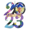 Hallmark Congrats, Grad! 2023 Ceramic Photo Frame Ornament -Hallmark Decoration Store Class of 2023 Picture Frame Keepsake Ornament 1999QHX3089 01
