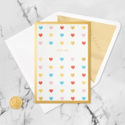 Hallmark Love You Always 3D Pop-Up Love Card 15 Hallmark Love You Always 3D Pop-Up Love Card -Hallmark Decoration Store Colorful Hearts 3D PopUp Love Card 1299LAD2904 05