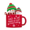 Hallmark Dad & Me Hot Cocoa Mug 2023 Ornament 2 Hallmark Dad & Me Hot Cocoa Mug 2023 Ornament -Hallmark Decoration Store Dad Me Snowmen in Mug Keepsake Ornament 1599QGO2579 01