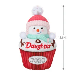 Hallmark Daughter Cupcake 2023 Ornament 10 Hallmark Daughter Cupcake 2023 Ornament -Hallmark Decoration Store Daughter Snowman Cupcake 2023 Keepsake Ornament 1399QGO2539 03