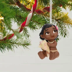 Hallmark Disney Moana The Ocean Chose Me Porcelain Ornament -Hallmark Decoration Store Disney Baby Moana Keepsake Ornament 2499QXD6627 02