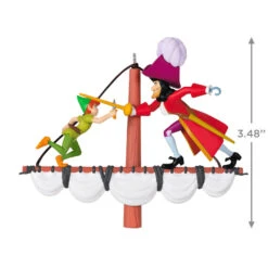 Hallmark Disney Peter Pan 70th Anniversary Swashbuckling Showdown Ornament -Hallmark Decoration Store Disney Peter Pan and Hook Keepsake Ornament 2499QXD6617 03