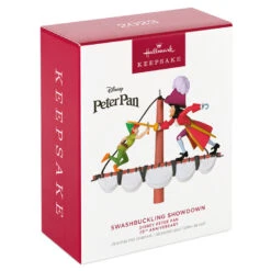Hallmark Disney Peter Pan 70th Anniversary Swashbuckling Showdown Ornament -Hallmark Decoration Store Disney Peter Pan and Hook Keepsake Ornament 2499QXD6617 04