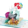 Hallmark Disney The Little Mermaid Wishing You Happiness 3D Pop-Up Card -Hallmark Decoration Store Disney The Little Mermaid Ariel 3D PopUp Card for Her 1499LAD2902 01