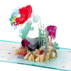 Hallmark Disney The Little Mermaid Wishing You Happiness 3D Pop-Up Card 15 Hallmark Disney The Little Mermaid Wishing You Happiness 3D Pop-Up Card -Hallmark Decoration Store Disney The Little Mermaid Ariel 3D PopUp Card for Her 1499LAD2902 04