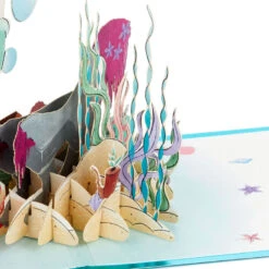Hallmark Disney The Little Mermaid Wishing You Happiness 3D Pop-Up Card 16 Hallmark Disney The Little Mermaid Wishing You Happiness 3D Pop-Up Card -Hallmark Decoration Store Disney The Little Mermaid Ariel 3D PopUp Card for Her 1499LAD2902 05