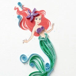 Hallmark Disney The Little Mermaid Ariel Happy Wish Quilled Paper Handmade Card 13 Hallmark Disney The Little Mermaid Ariel Happy Wish Quilled Paper Handmade Card -Hallmark Decoration Store Disney The Little Mermaid Ariel Quilled Paper Card 1299LAD2858 04