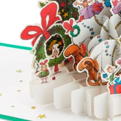 Hallmark Dr. Seuss™ How The Grinch Stole Christmas!™ Wreath 3D Pop-Up Christmas Card -Hallmark Decoration Store Dr. Seuss Grinch 3D PopUp Christmas Card 1499IXC7132 03