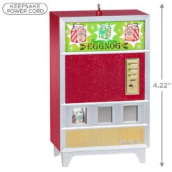 Hallmark Nellco Eggnog Machine Musical Ornament With Light -Hallmark Decoration Store Eggnog Vending Machine Keepsake Ornament 2599QGO2649 03