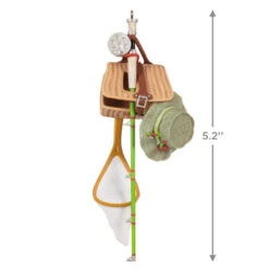 Hallmark Feelin' Fishy 2023 Ornament -Hallmark Decoration Store Fishing Gear Keepsake Ornament 1699QGO2899 03