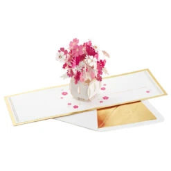 Hallmark Happy Thoughts Flower Bouquet 3D Pop-Up Thinking Of You Card 15 Hallmark Happy Thoughts Flower Bouquet 3D Pop-Up Thinking Of You Card -Hallmark Decoration Store Flower Bouquet 3D PopUp Thinking of You Card 1299LAD9644 04
