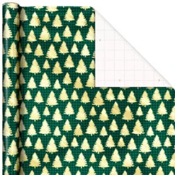 Hallmark Traditional 3-Pack Foil Christmas Wrapping Paper Assortment, 60 Sq. Ft. -Hallmark Decoration Store Foil Christmas Wrapping Paper Assortment 5JXW1065 06