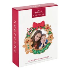 Hallmark Oh-So-Sweet Grandkids Photo Frame Ornament 11 Hallmark Oh-So-Sweet Grandkids Photo Frame Ornament -Hallmark Decoration Store Gingerbread Grandkids Picture Frame Keepsake Ornament 1599QGO2589 04