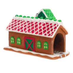 Hallmark Season's Treatings Special Edition Ornament -Hallmark Decoration Store Gingerbread Train Depot Keepsake Ornament 1899QXT4117 06