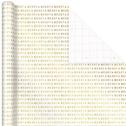 Hallmark Gold And White 6-Pack Holiday Wrapping Paper Assortment, 180 Sq. Ft. -Hallmark Decoration Store Gold and White Christmas Wrapping Paper Assortment 5JXW1086 04