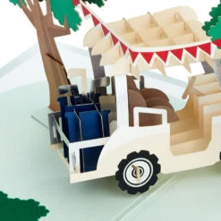 Hallmark Hope Your Day Is Good To A Tee Golf 3D Pop-Up Card -Hallmark Decoration Store Golf Cart Pun Good Day 3D PopUp Card 5RZH1304 04