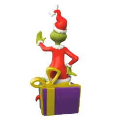 Hallmark Dr. Seuss's How The Grinch Stole Christmas!™ Grinch Peekbuster Ornament With Motion-Activated Sound -Hallmark Decoration Store Grinch Peekbuster Keepsake Ornament 2699QXI7067 06