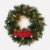 Hallmark Channel Truck Motion-Activated Wreath With Sound And Light, 14" -Hallmark Decoration Store Hallmark Channel Truck Wreath With Sound and Light 1XKT3406 01