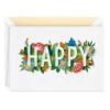 Hallmark Floral Happy Quilled Paper Handmade Birthday Card -Hallmark Decoration Store Happy and Flowers Quilled Paper Birthday Card for Her 1299LAD2728 01