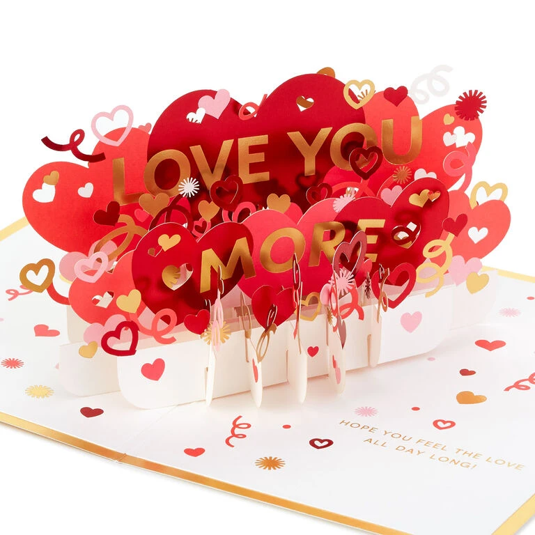 Hallmark Love You More 3D Pop-Up Love Card 3 Hallmark Love You More 3D Pop-Up Love Card