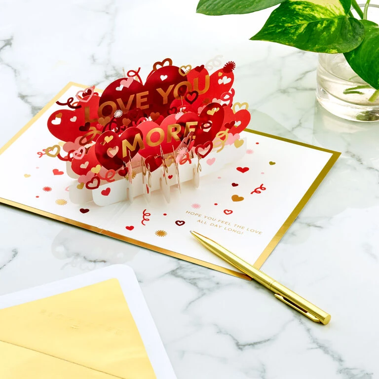 Hallmark Love You More 3D Pop-Up Love Card 8 Hallmark Love You More 3D Pop-Up Love Card - Image 6