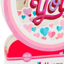 Hallmark All My Love Snow Globe Musical 3D Pop-Up Valentine's Day Card With Motion -Hallmark Decoration Store Hearts Snow Globe 3D PopUp Music Motion Valentines Day Card 1299VAY9986 04