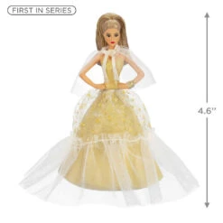 Hallmark 2023 Latina Holiday Barbie™ Ornament -Hallmark Decoration Store Hispanic Holiday Barbie Doll Keepsake Ornament 2199QXR8219 03
