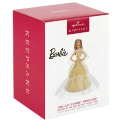Hallmark 2023 Latina Holiday Barbie™ Ornament -Hallmark Decoration Store Hispanic Holiday Barbie Doll Keepsake Ornament 2199QXR8219 04
