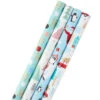 Hallmark Holiday Mix 4-Pack Christmas Wrapping Paper Assortment, 120 Sq. Ft. -Hallmark Decoration Store Holiday Mix Assorted Christmas Wrapping Paper 5JXW1042 01