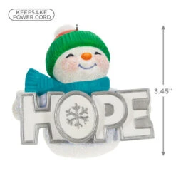 Hallmark Season Of Hope Snowman Ornament With Light -Hallmark Decoration Store Hope Sparkly Snowman Keepsake Ornament 2999QGO2659 03
